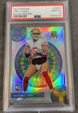Trey Lance stained glass mosaic PSA 10 SF 49ers