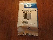 Genuine HP60 Tri Color Ink Cartridge - NEW SEALED POUCH 2017
