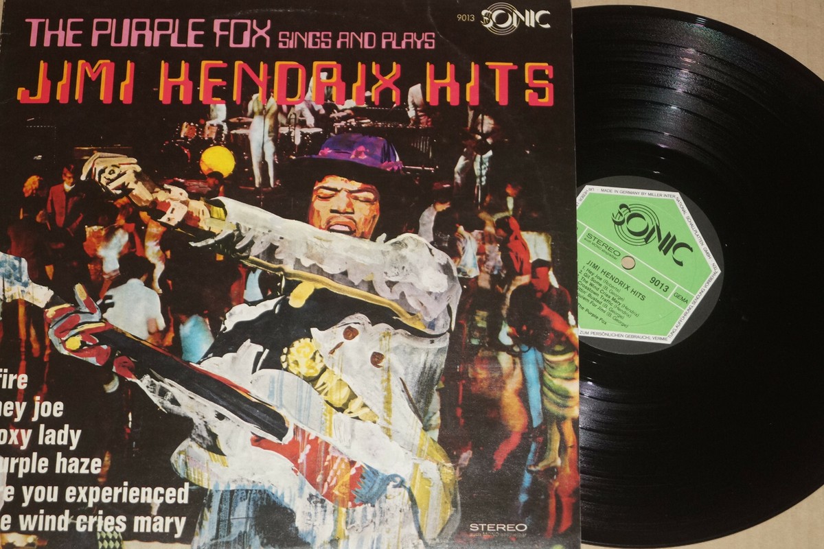 The Purple Fox ‎-Sings And Plays Jimi Hendrix Hits- LP Sonic