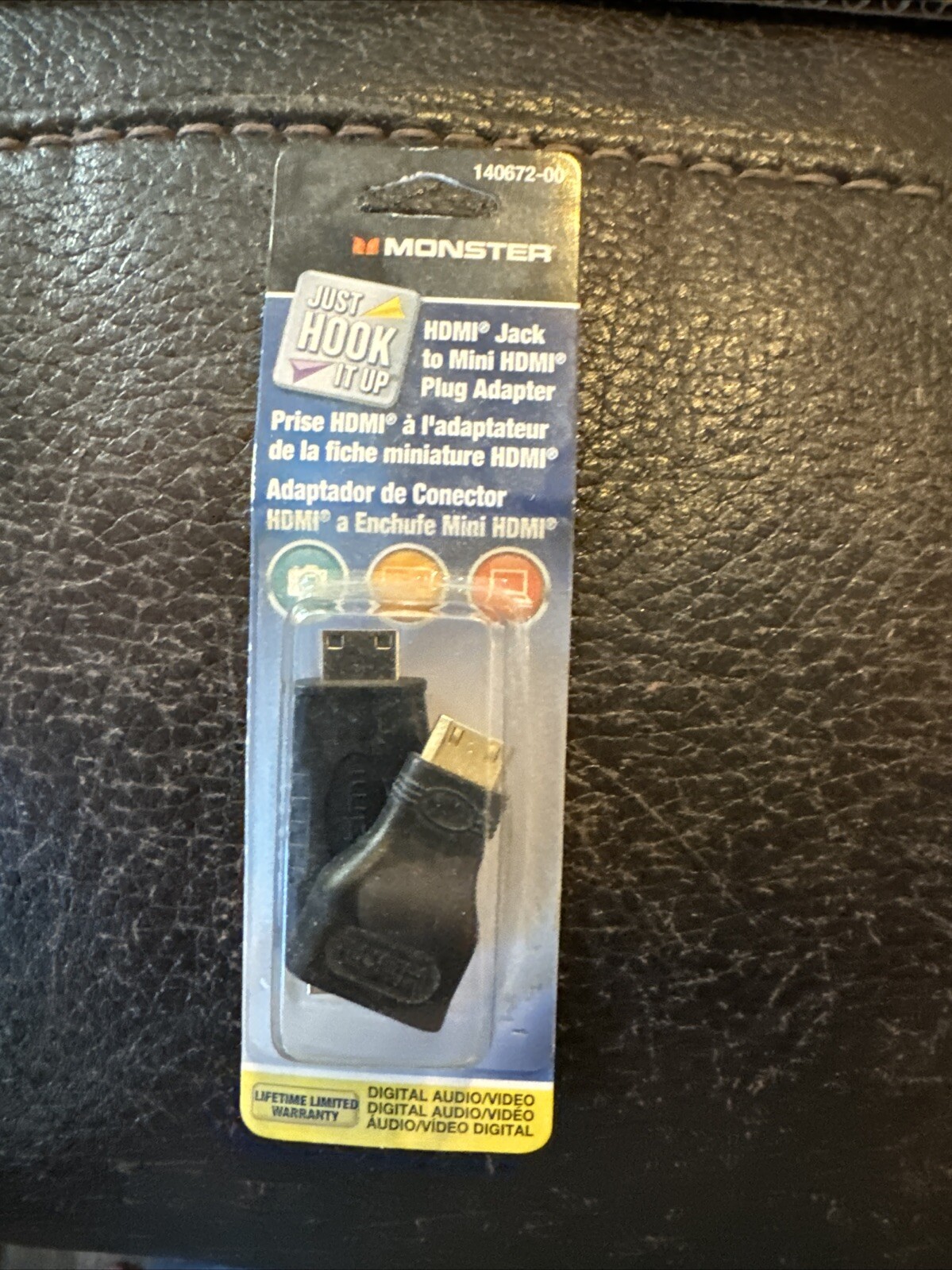 Monster HDMI Male to Mini HDMI Female Adapter for Digital Audio Video 136  