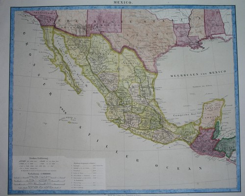 1875 ORIGINAL MAP UNITED STATES TEXAS NEW MEXICO YUCATAN LOUISIANA CALIFORNIA - 第 1/9 張圖片