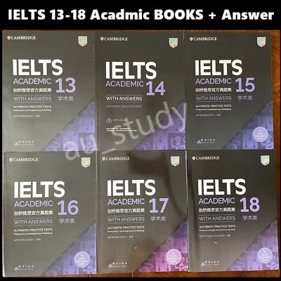 2024 AU STOCK LATEST NEW Cambridge IELTS 13-18 Academic Books with Answer Key