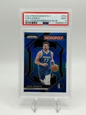 2023 Prizm Monopoly #PS3 - LUKA DONCIC - All-Star Boardwalk Blue /15 PSA MINT 9!