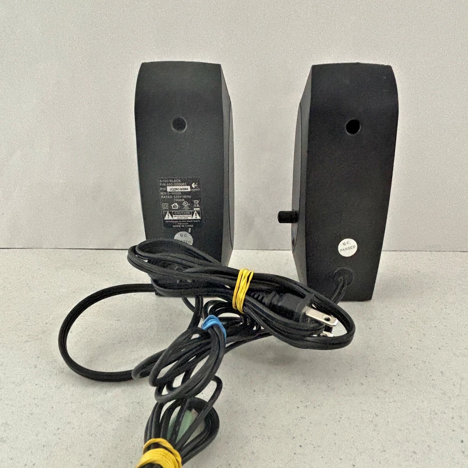 Logitech S120 Desktop Multimedia Computer Speakers Black Tested - Image 4 of 4