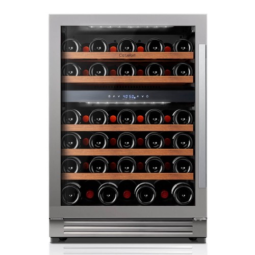 Ca'lefort 24" Wine Cooler Refrigerator 40°F-65°F Left Hinge Red/White Home/Bar