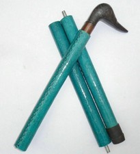 Handmade Antique Wooden Walking Stick Crocodile Style Head Handle Victorian Cane