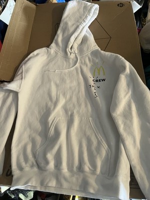 MCDONALD S TRAVIS SCOTT/CACTUS JACK CREW PULLOVER HOODIE SWEARSHIRT ADULT SMALL