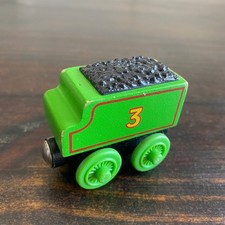 Thomas Friends Wooden Railway Henry's Tender Green Coal Car No. 3 2003 Vintage
