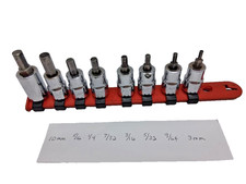 MATCO TOOLS SCM8T 1/2 DRIVE 8 PIECE HEX BIT S...