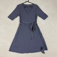 TOAD & CO Women's Small Cue Wrap Dress Organic Cotton Telcel Blend Breathable