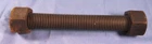 Stud Bolt 1-1/2" x 12" A193 B7 Fully All Threaded Length w/ 2 Carbon Steel Nuts