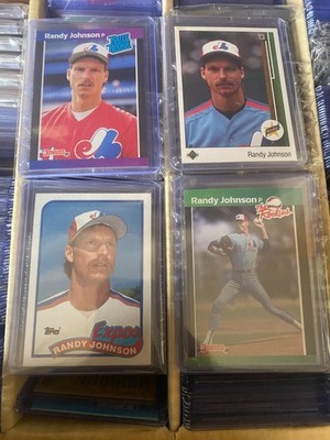 Lot of 4 *Randy Johnson *ROOKIE CARDS *RC *Topps *Donruss *Upper Deck