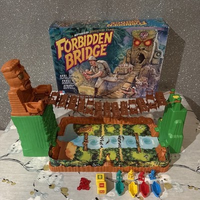 1992 Forbidden Bridge Board Game Milton Bradley Tested WORKING Vintage Rare HTF