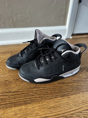 Jordan Air Dub Zero Black/White Leather Mid Top Sneakers US 7