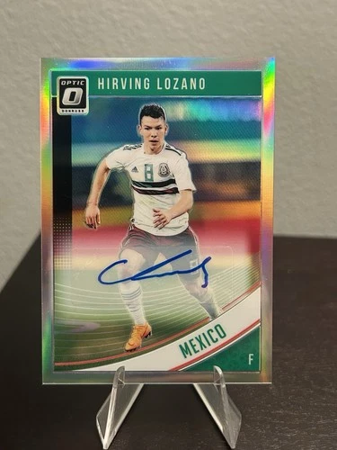 2018-19 Panini Donruss Soccer #149 Hirving Lozano Auto Holo Prizm Mexico