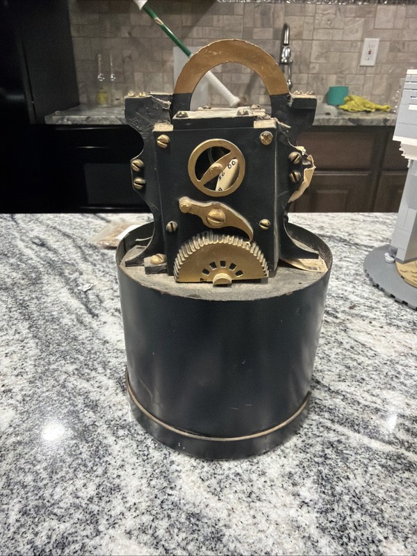 Vintage Metal Stock Ticker Tape Replica with Dispenser Desk Art