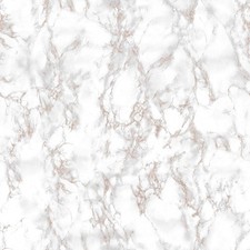 Toile cirée au mètre - Largeur 140 cm - Effet Marbre - Blanc