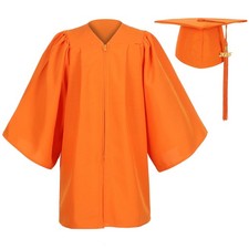 Matte Kindergarten Preschool Graduation Gown and Cap Set with Year Tassel for...