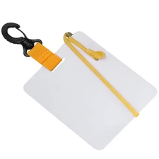Underwater Writing Slate Board with Swivel Clip and Pencil