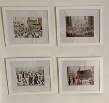 LS Lowry 4er Set gerahmte Drucke