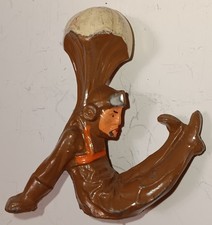 MANOIL 1930s Dimestore Lead Toy Soldier M88 PARACHUTE JUMPER Barclay