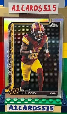 Noah Brown - 2025 Topps Chrome #293 - Lightboard Logo Refractor - Commanders