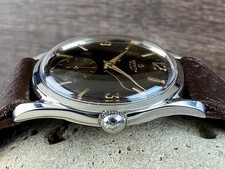 Zenith Pilot Rare Chocolate dial cal.126 vintage men’s watch From 1955 SERVICED 12