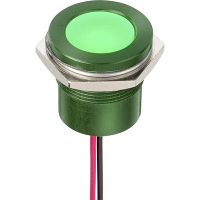 APEM Q22F5AGXXSG24AE LED-Signalleuchte Grün eben 24 V/AC, 24 V/DC 9.0 V 980 mcd