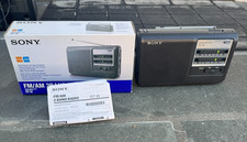 Vintage Sony ICF-38 FM/AM 2Band Radio Portable Tested Works With Box