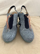 Fluevog Cosmos Orion Slingback Blue EUC Size 8.5 Women's