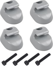 4PCS Sun Visor Clip Pair Gray Interior-Bone Compatible with Kenworth Peterbilt I