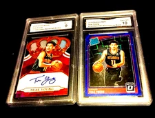 Trae Young Autograph Mint Rookie #71/149 Gem 10 Lot 2018 Optic Blue Prizm Lot SP