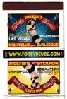 Ivan Kane's Forty Deuce Nighclub Matchbox Cover Las Vegas icmsc5