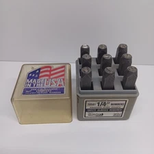 CH Hanson Stamp Set-1/8 Number Clam Shell Standard 9Pcs.