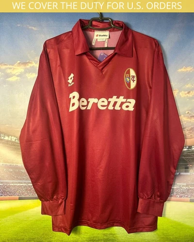 Torino Long Sleeve DEADSTOCK Jersey Home football shirt 1993 - 1994 Lotto Men L
