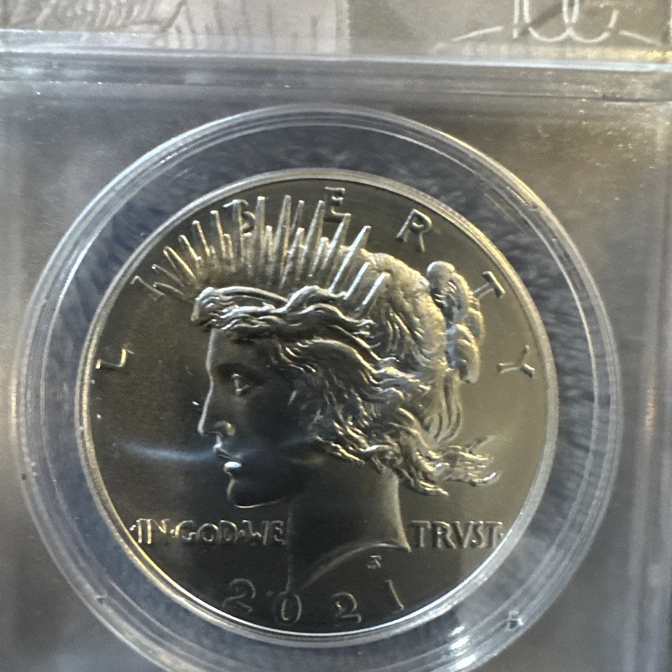 2021 ANACS-MS70 High Relief Peace Dollar A First Strike Coin - Image 2 of 4