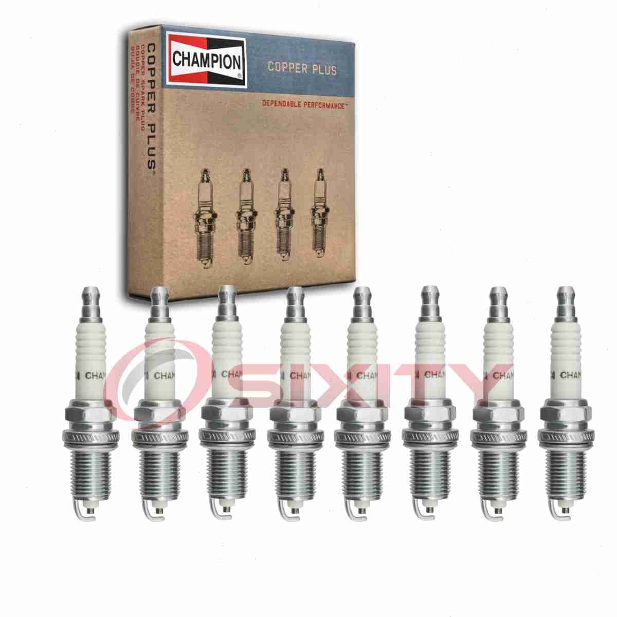 8 pc Champion Copper Plus Spark Plugs for 2001-2007 Lexus GS430 4.3L V8 rd