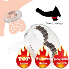 Men Stainless Steel Ball Stretcher Male Heavy Ring Metal Weight Scrotum Pendant