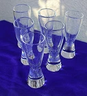 6 STEUBEN Cordial Liqueur Shot Glasses 8055 Donald Pollard 4" Signed