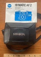 Vintage Minolta Hi-Matic AF 2 Auto-Focus Camera, 38 mm 1:28 Lens, with OM