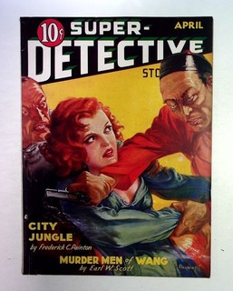 Super Detective Stories April 1935 Pulp Magazine Vintage Crime Art