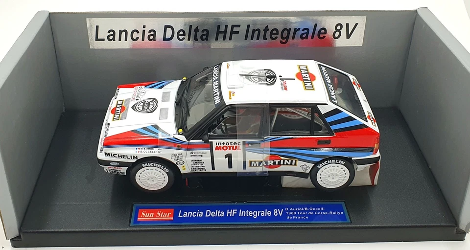 Sun Star 1/18 Scale 3112 - Lancia Delta HF Intergrale 8V 1989 TDC #1 Auriol - Image 4 of 4