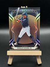 2021 Panini Chronicles Obsidian FOTL Electric Etch Orange /28 Ronald Acuna Jr