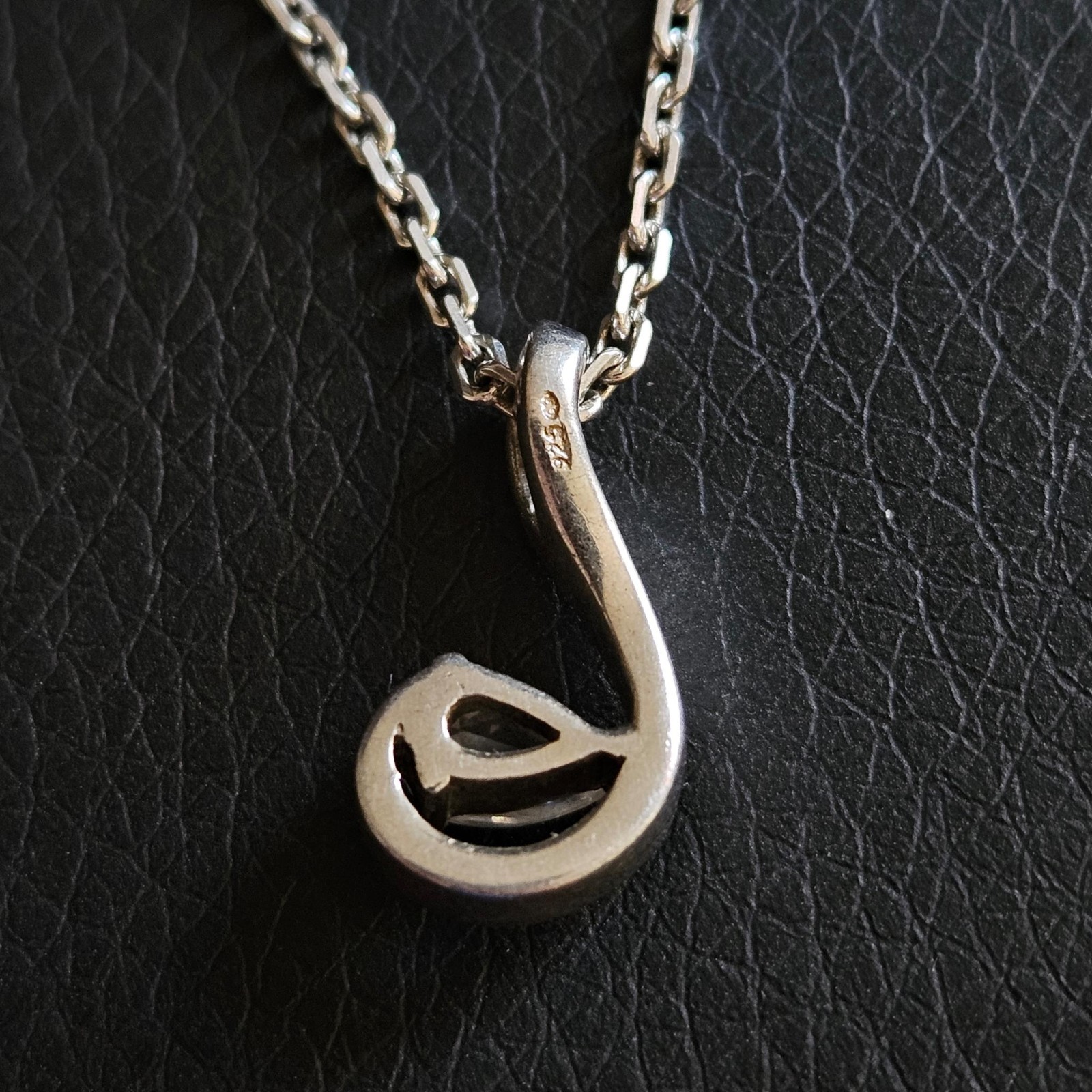 925 Sterling Solid Silver Forced Mesh Crystal Dro… - image 9