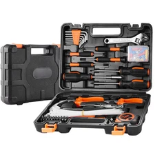 Tool Kit 132 Piece General Household Hand Tool Set with Portable Tool Case