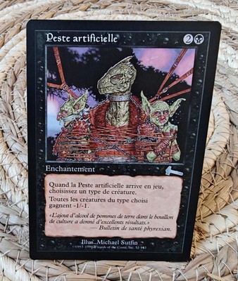 Engineered Plague Urza's Legacy Magic The Gathering French Card Peste...