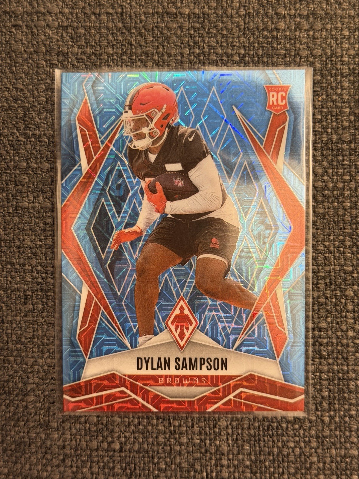2025 Panini Phoenix Football Dylan Sampson Light Blue Mojo /85 RC #250 Browns