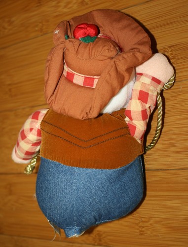 Cowboy Weihnachtsmann singt hier kommt Weihnachtsmann animiert Plüsch Lasso Round Up funktioniert - Bild 3 von 4