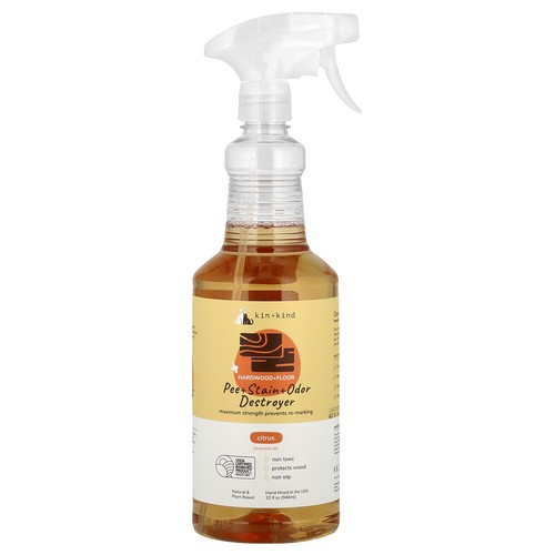 Pee + Stain + Odor Destroyer, Hardwood + Floor, Citrus, 32 fl oz (946 ml)
