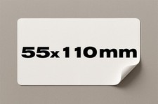 Custom Rectangular Printed Stickers Logo Business Various Sizes!